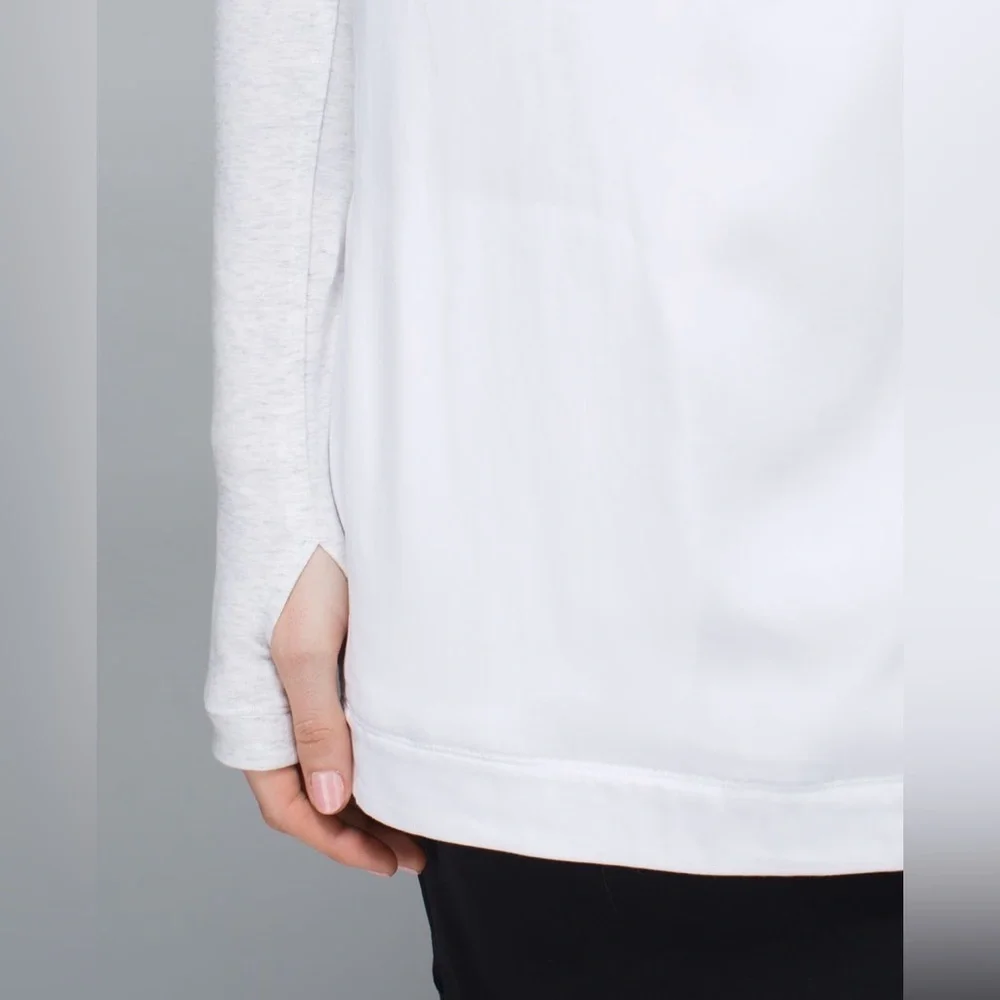 Lululemon Blissed Out Wrap in White / Heathered White • size 6 - Picture 5 of 14